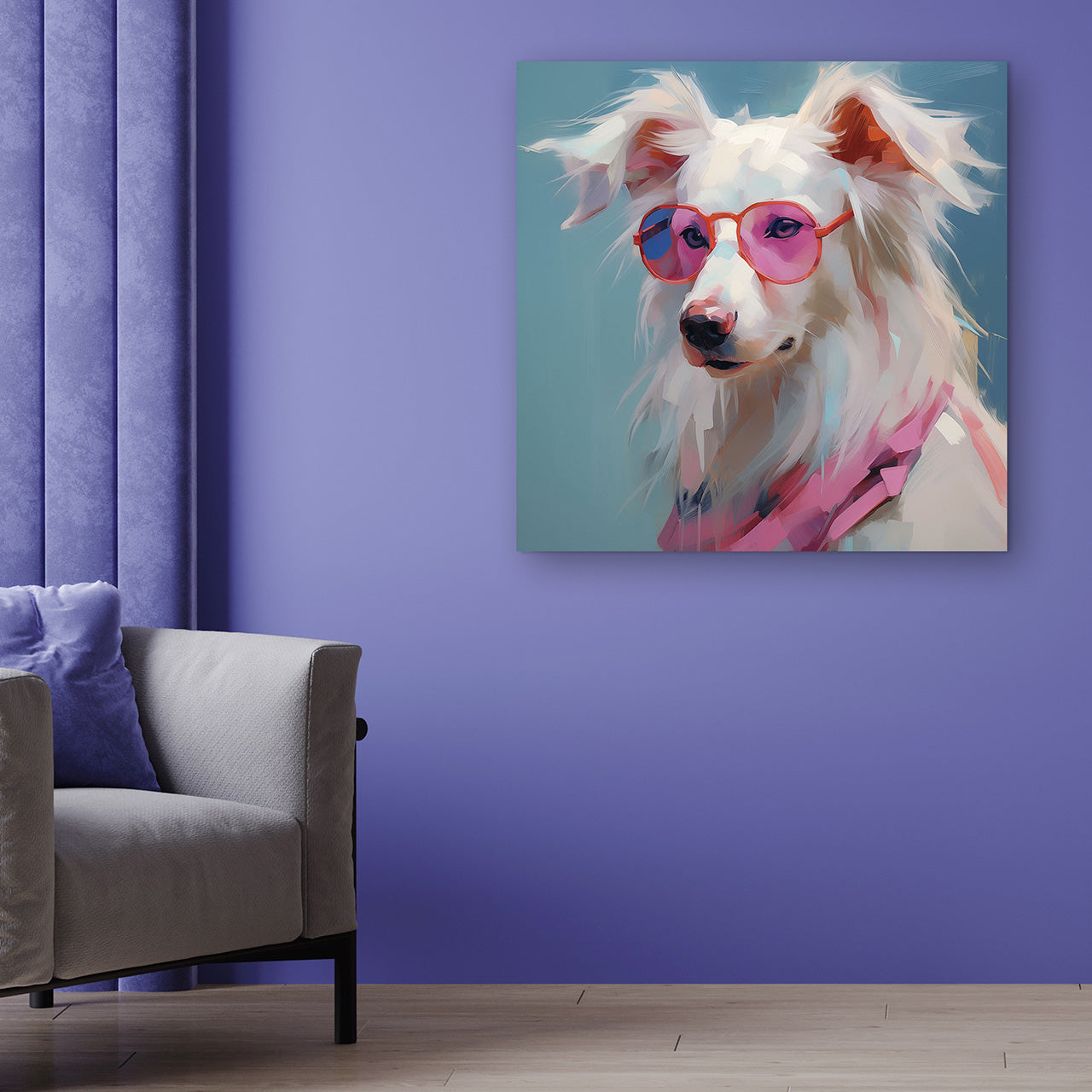 tableau en verre Cool Pink Summer