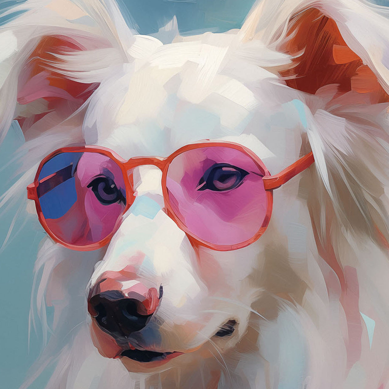 tableau en verre Cool Pink Summer