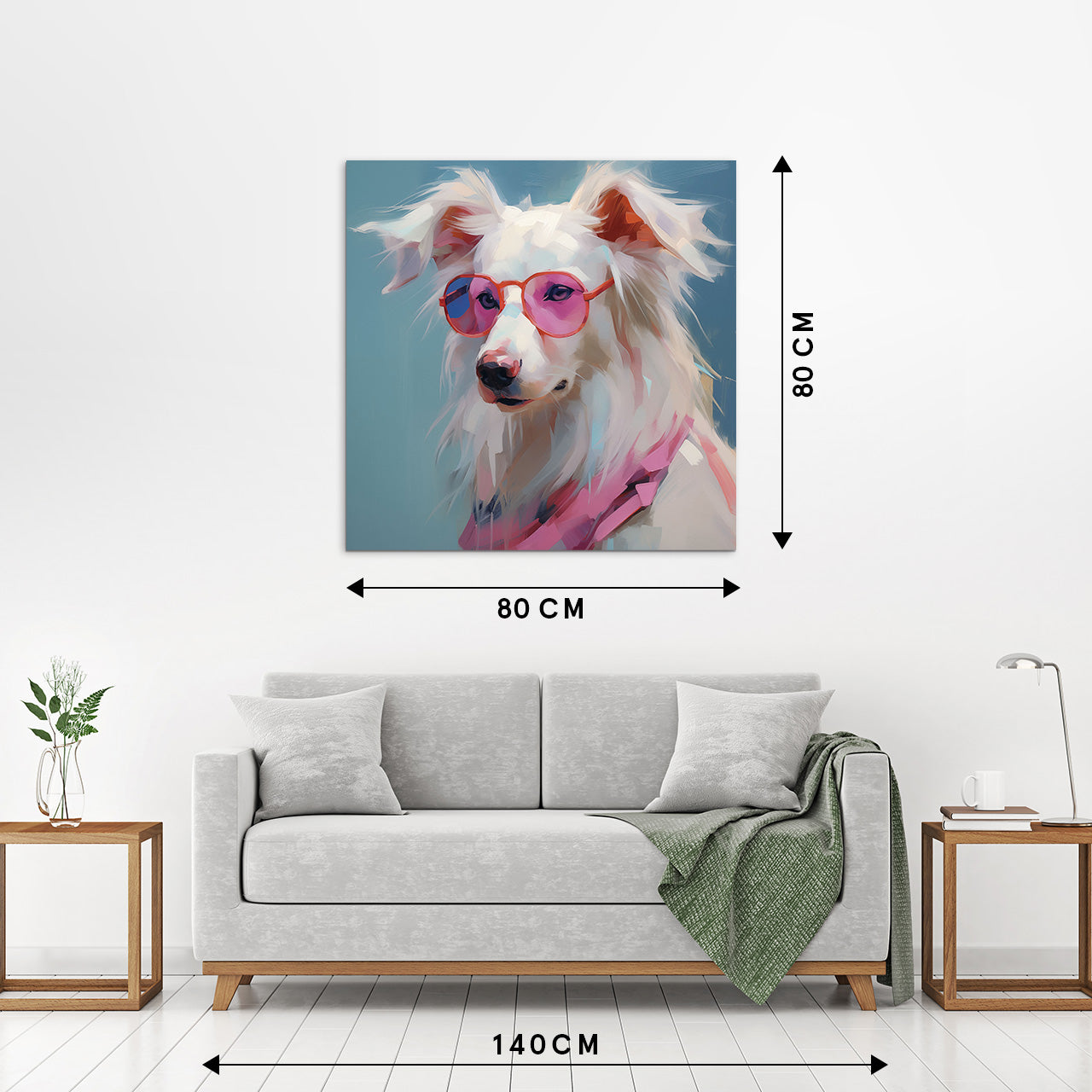 tableau en verre Cool Pink Summer