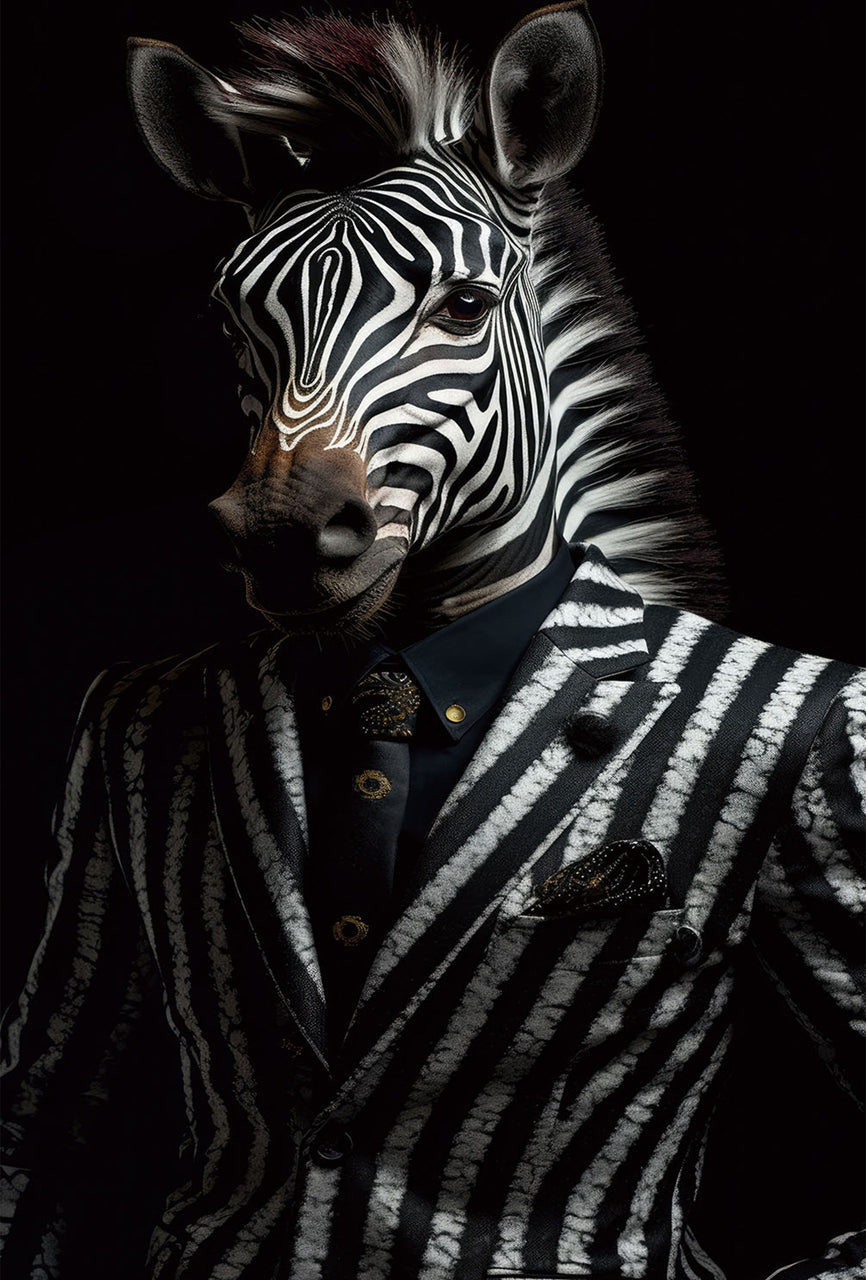 Glasbild Noble Stripes