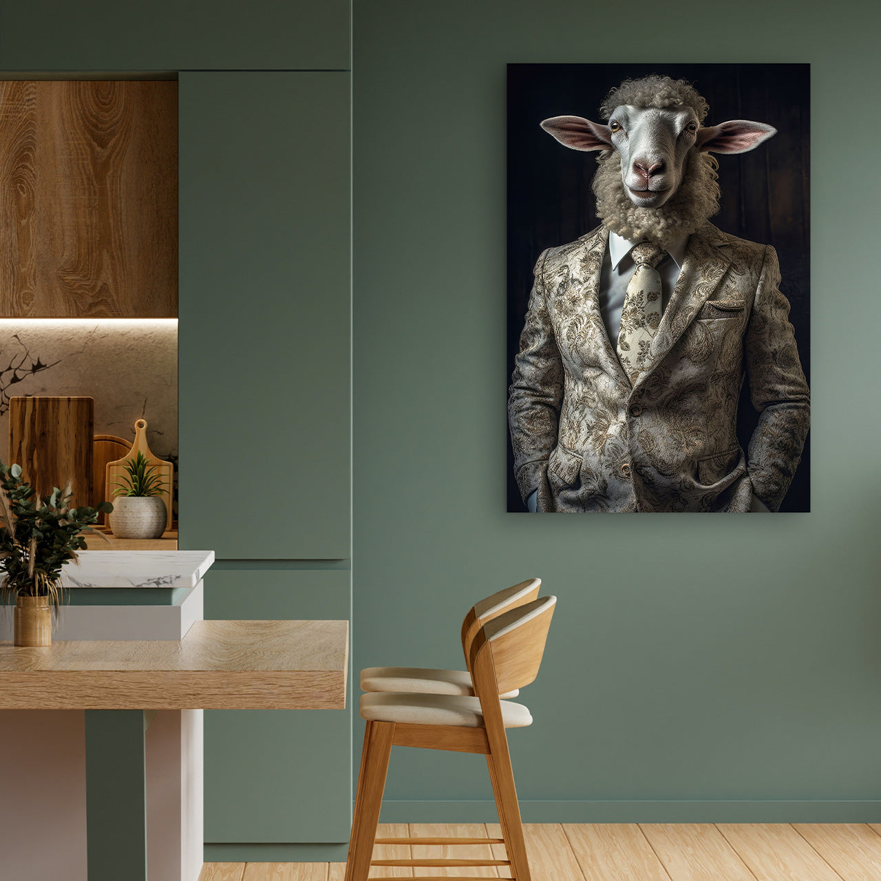 Glasbild Baroque Elegance