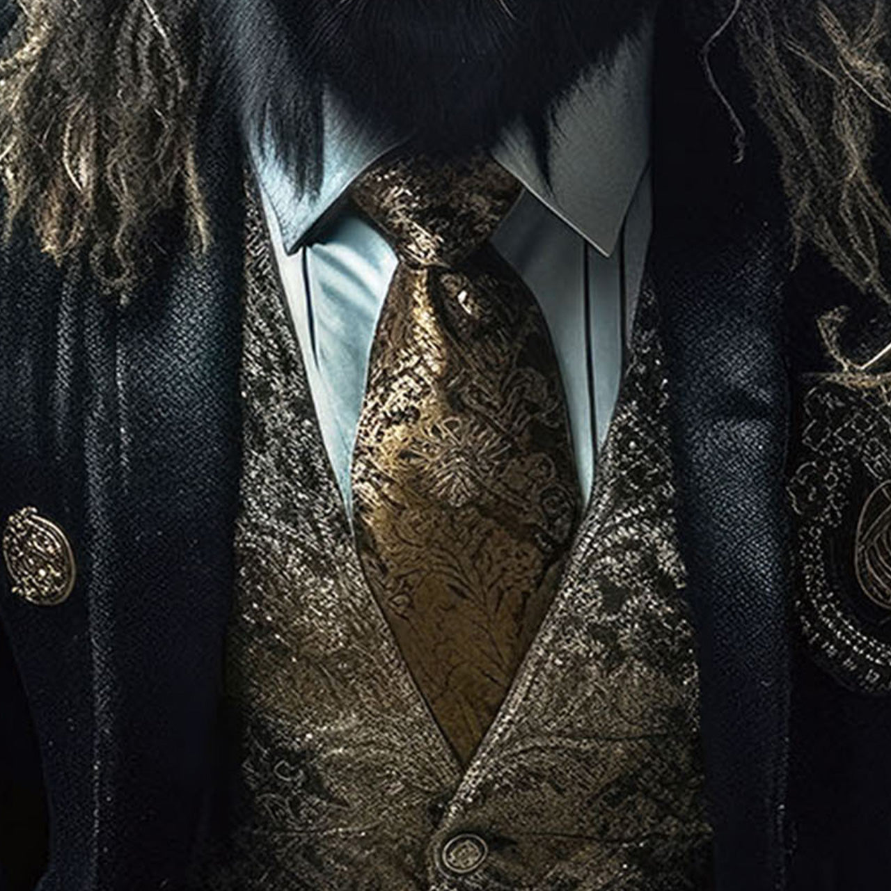 tableau en verre Gentleman Bull