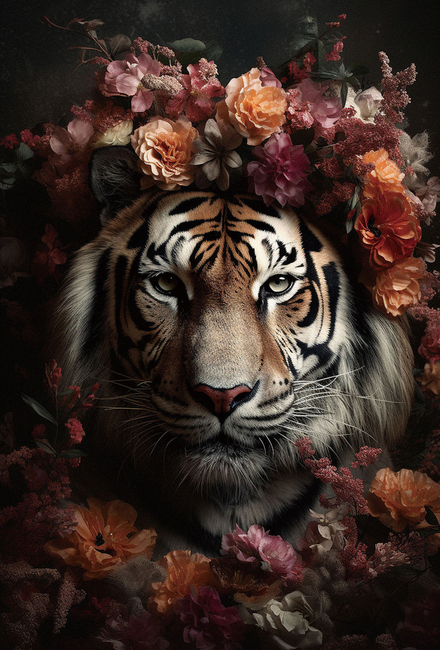 tableau en verre Tiger Fowers