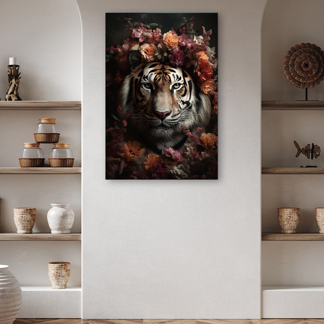 tableau en verre Tiger Fowers