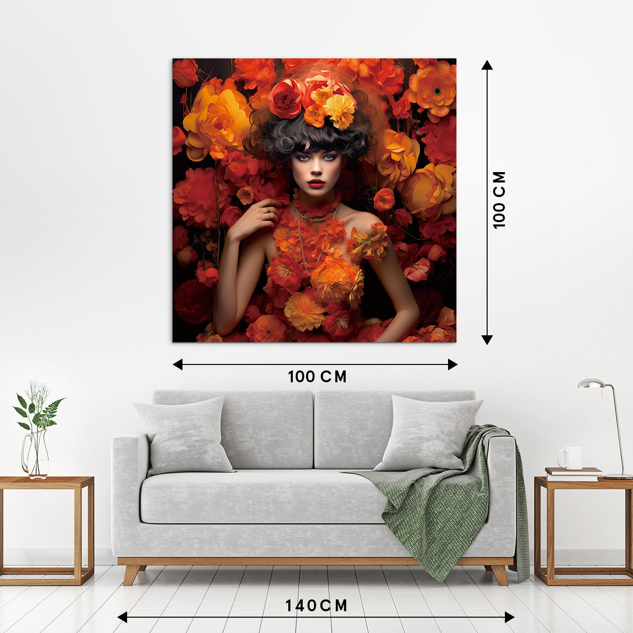 tableau en verre Beauté de la fleur d'oranger