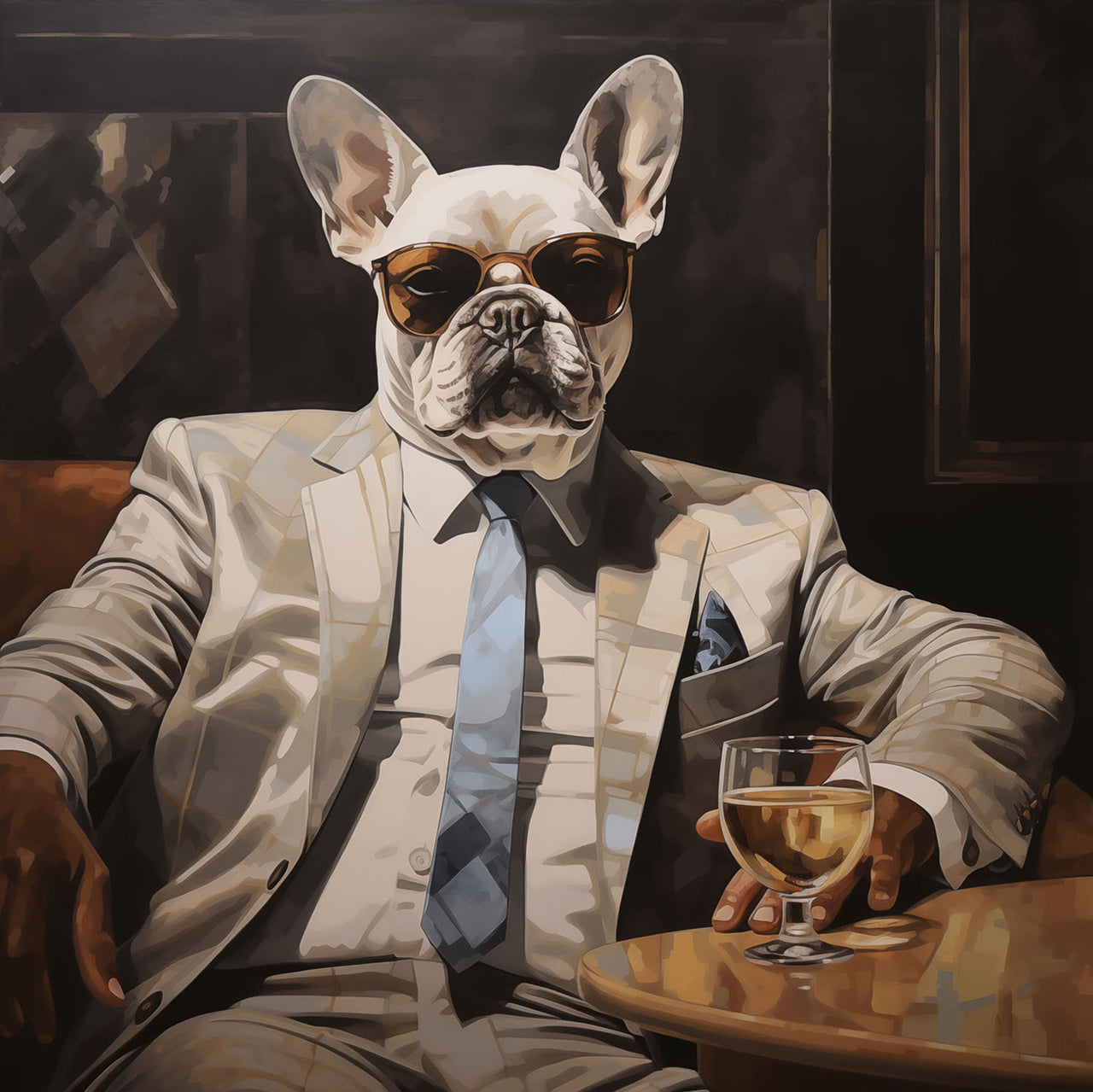 glass picture Business Bulldog