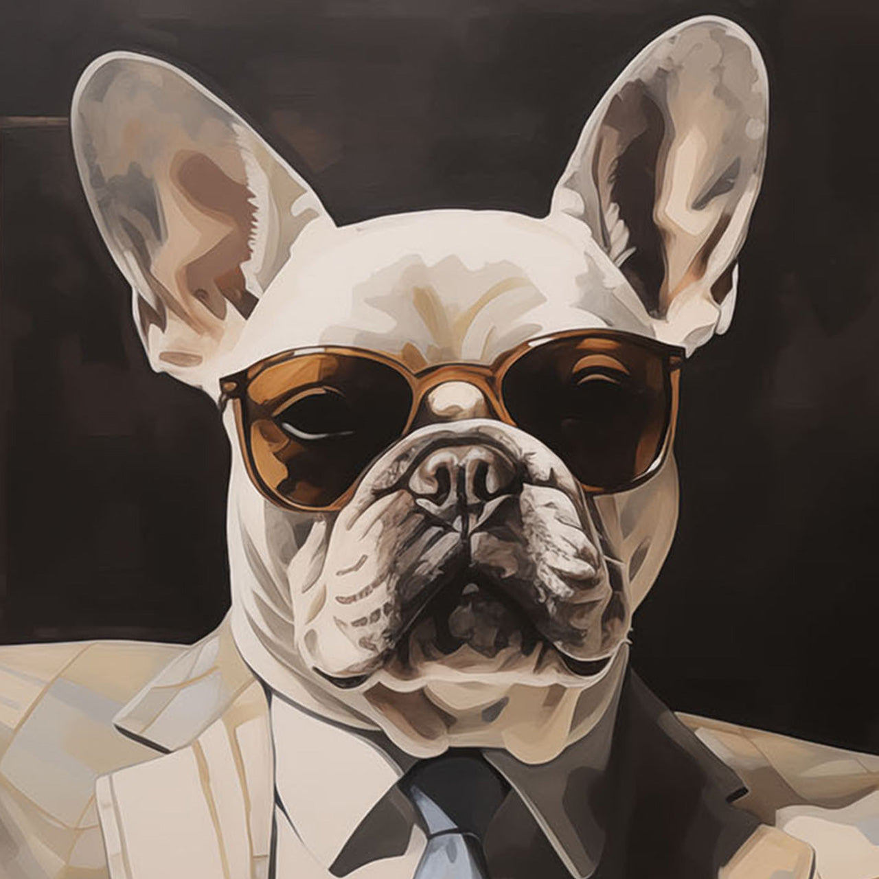 glass picture Business Bulldog