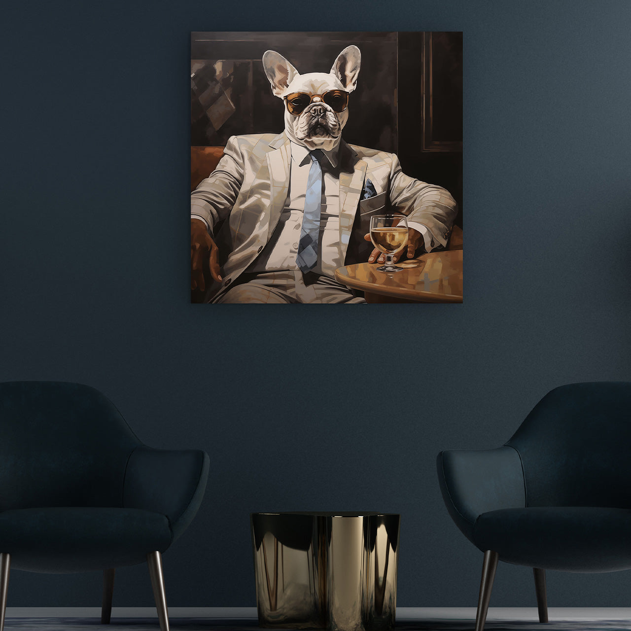 glass picture Business Bulldog