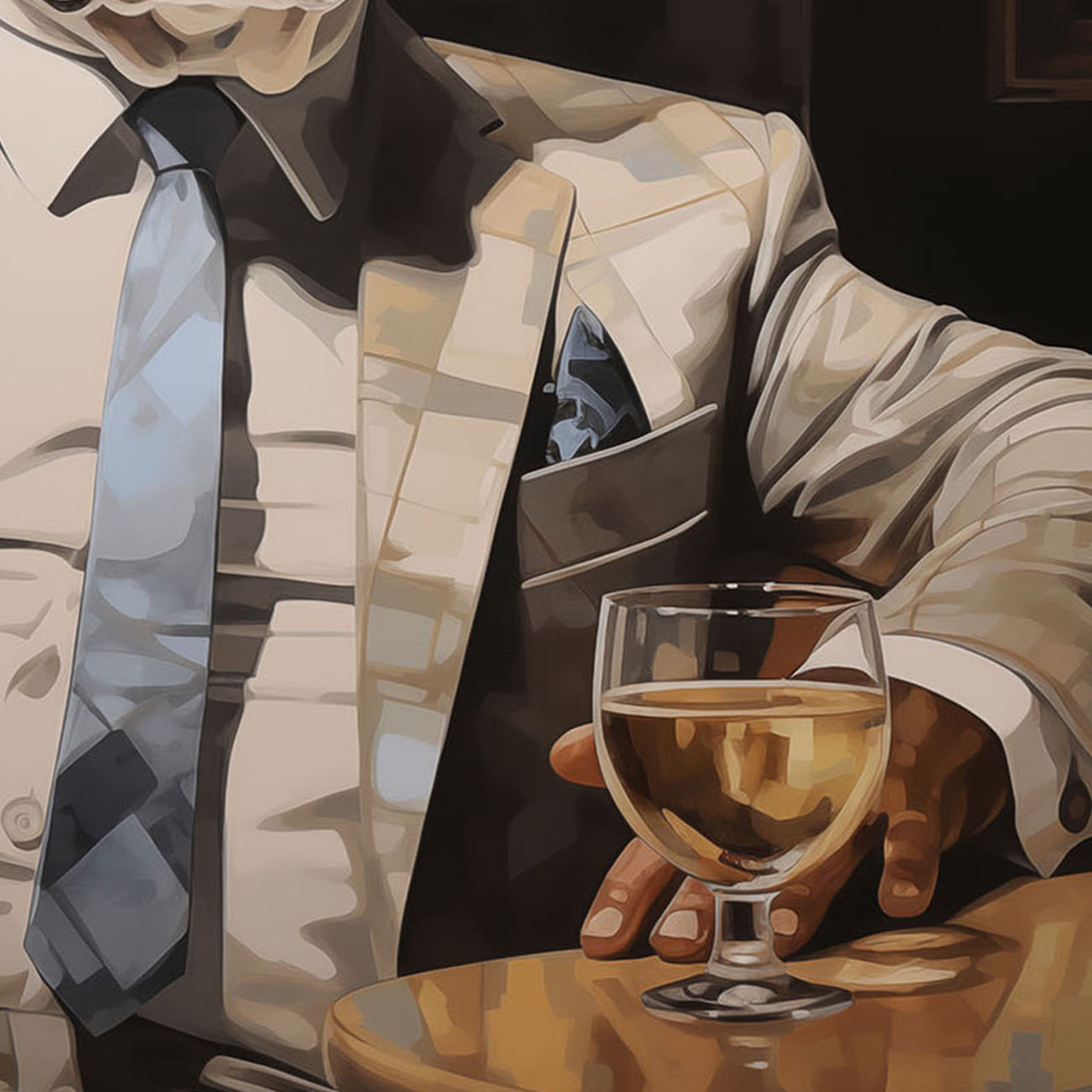 glass picture Business Bulldog