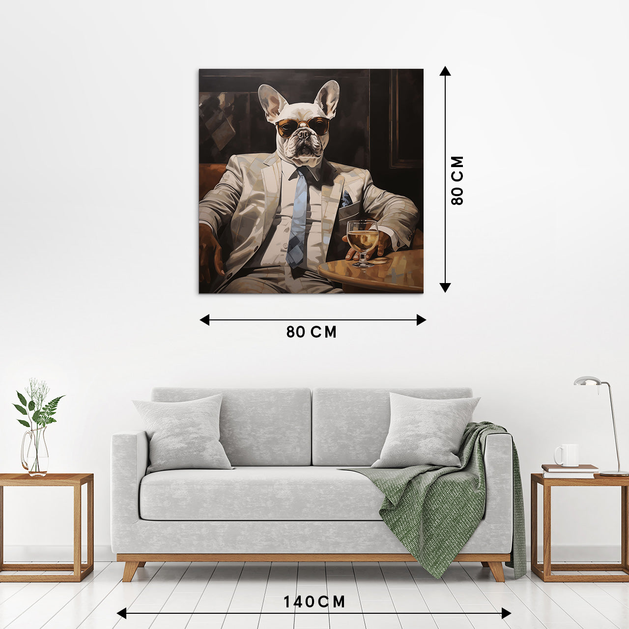 glass picture Business Bulldog