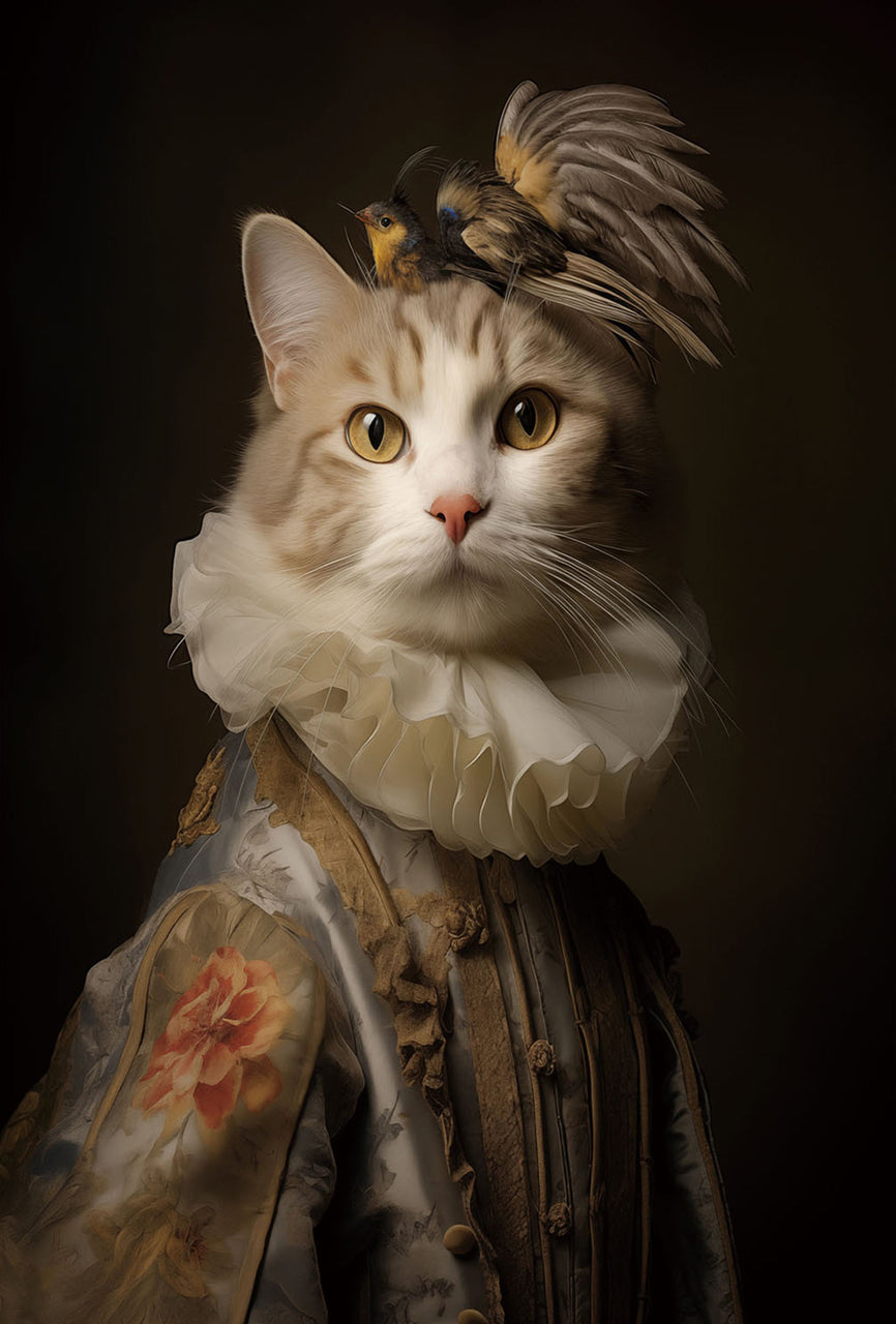 Glasbild Aristocratic Cat