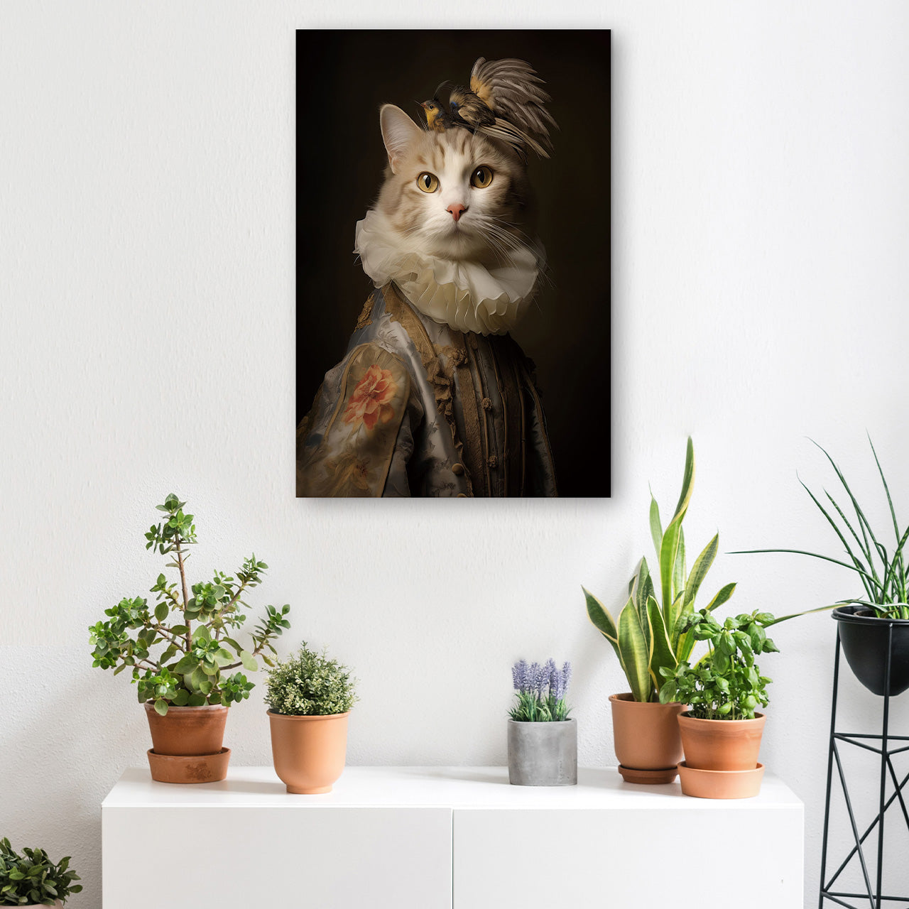 glass picture Aristocratic Cat