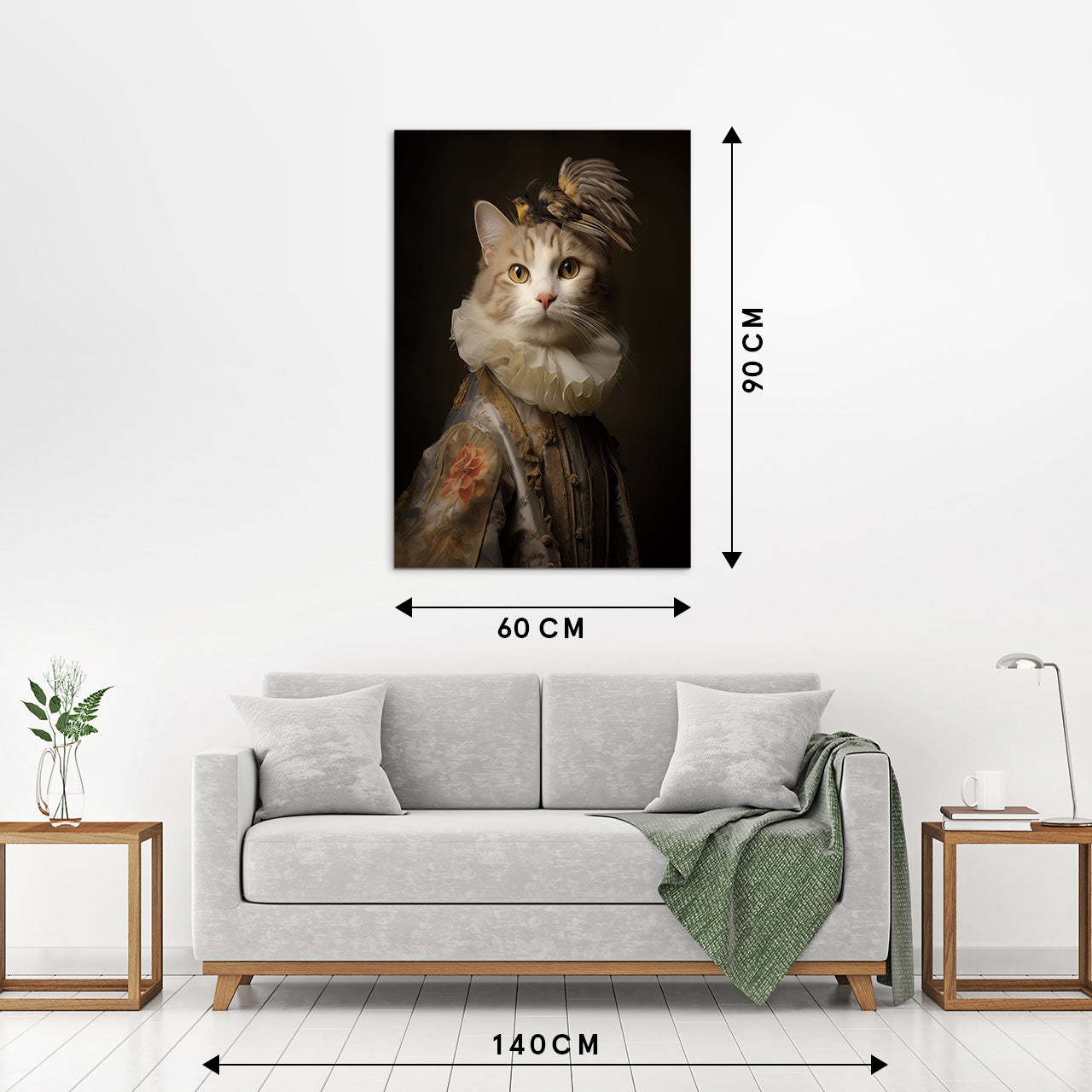 glass picture Aristocratic Cat