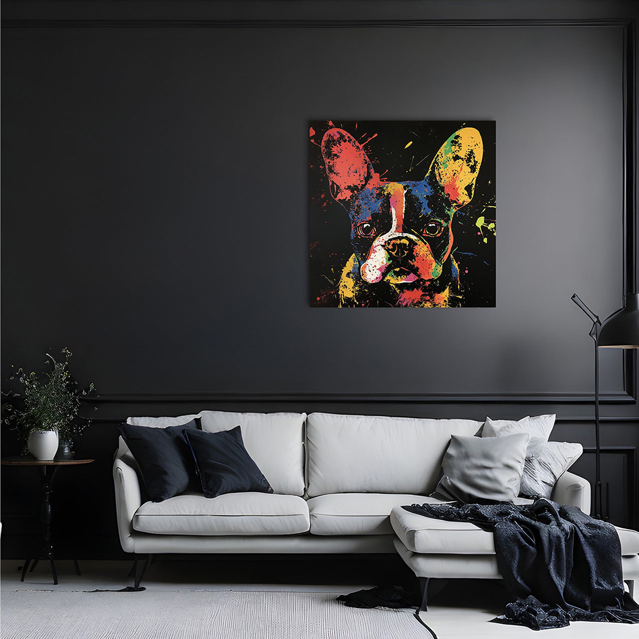 Tableau en verre Bully coloré