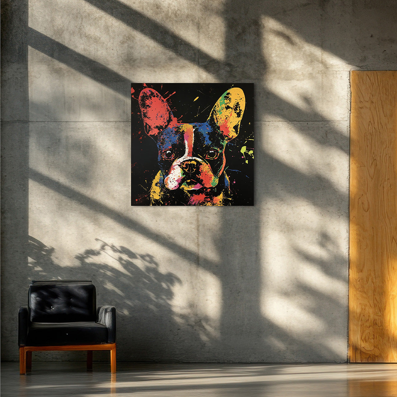 Tableau en verre Bully coloré