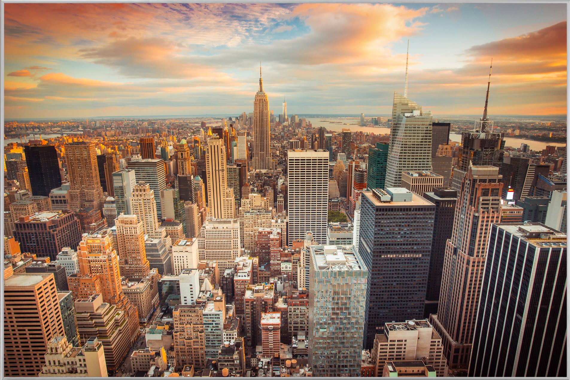 Bild & Rahmen New York Skyline