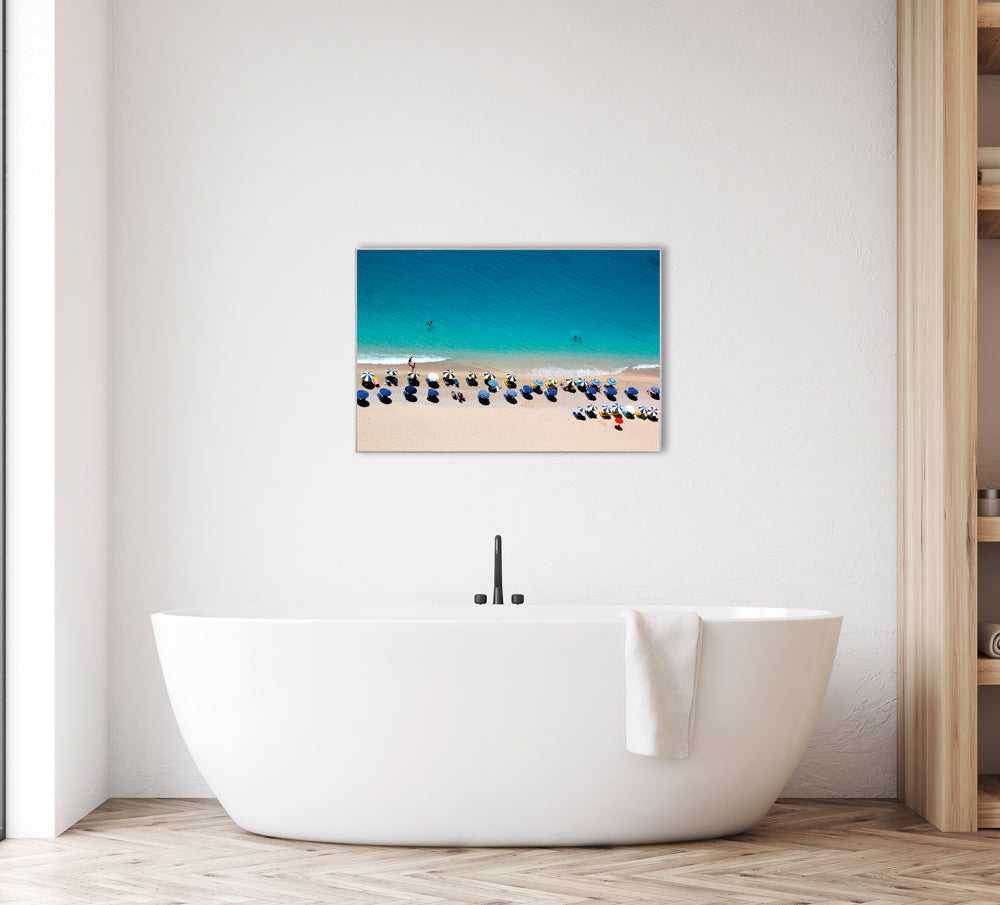 Bild & Rahmen Sonnenschirme am Strand