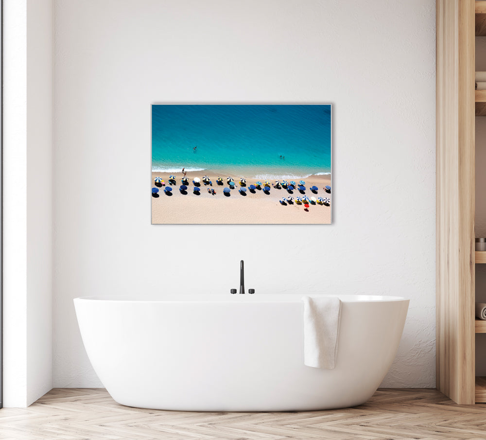 Bild & Rahmen Sonnenschirme am Strand