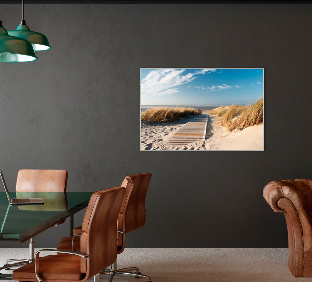 Image et cadre Chemin en bois vers la mer 1