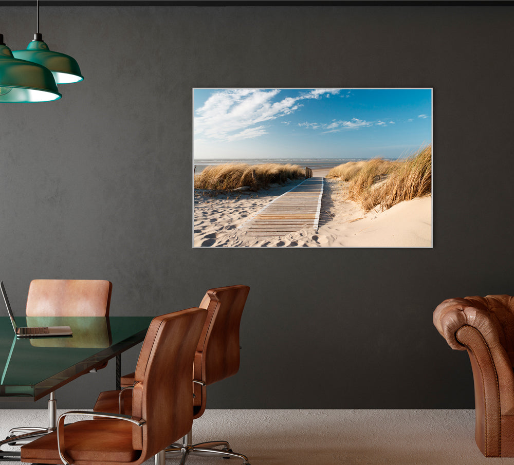 Image et cadre Chemin en bois vers la mer 1