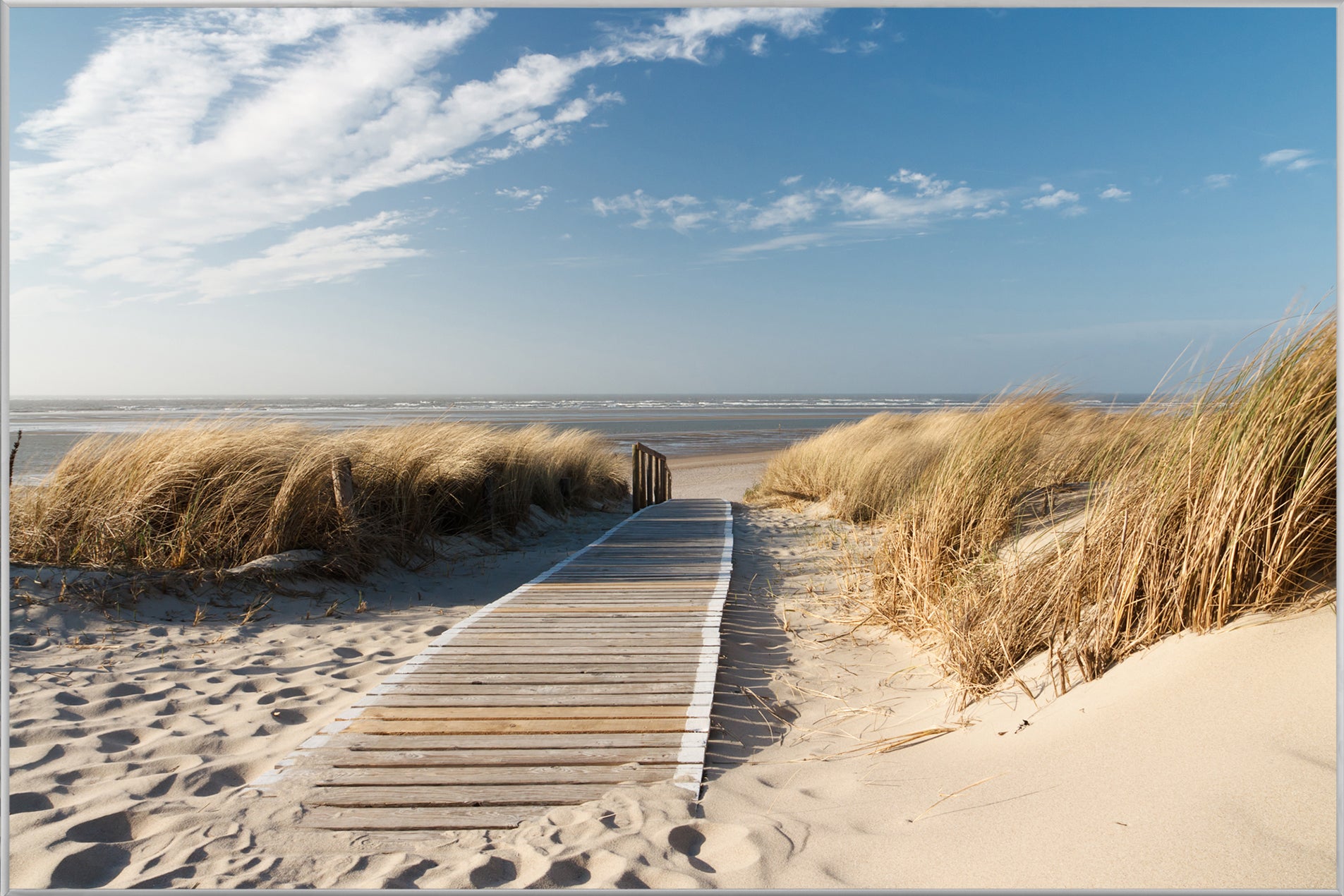 Image et cadre Chemin en bois vers la mer 1