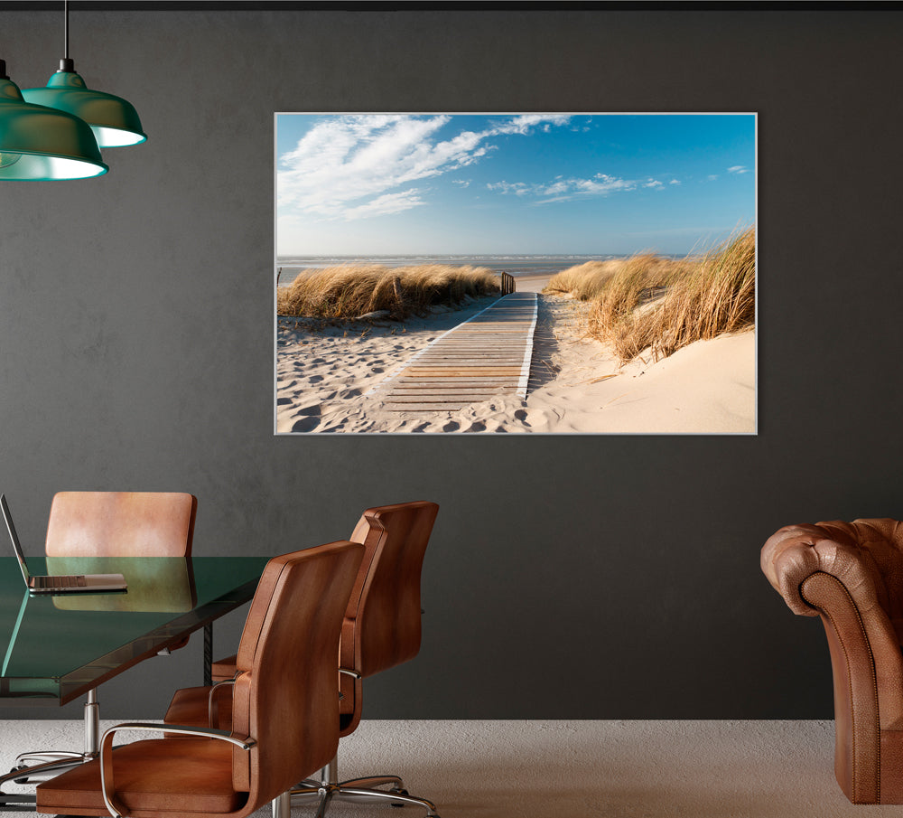 Image et cadre Chemin en bois vers la mer 1