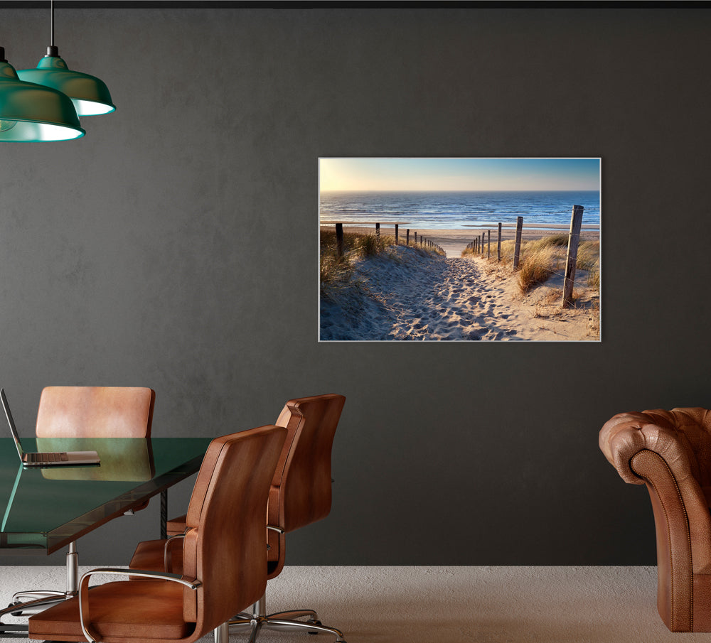 Image et cadre Chemin de sable vers la mer