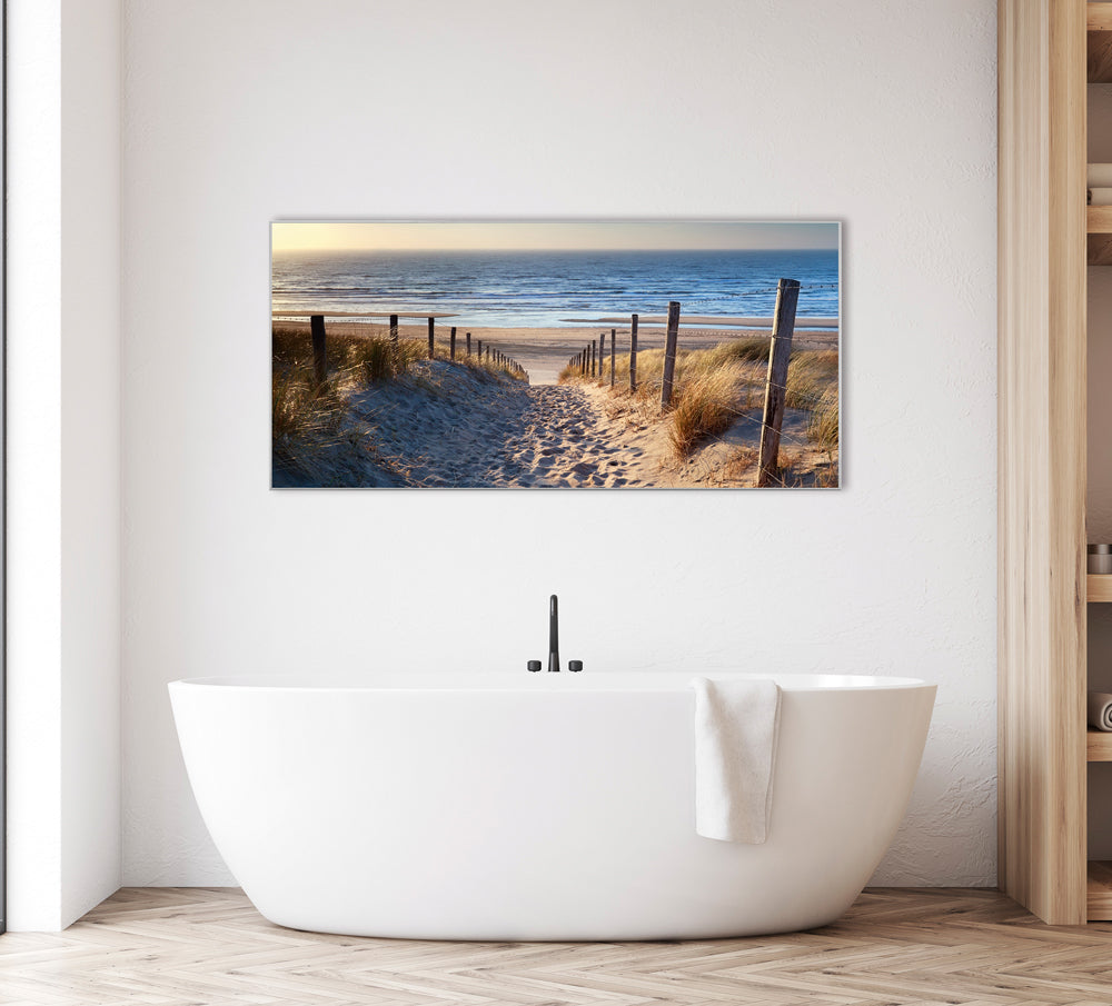Image et cadre Chemin de sable vers la mer