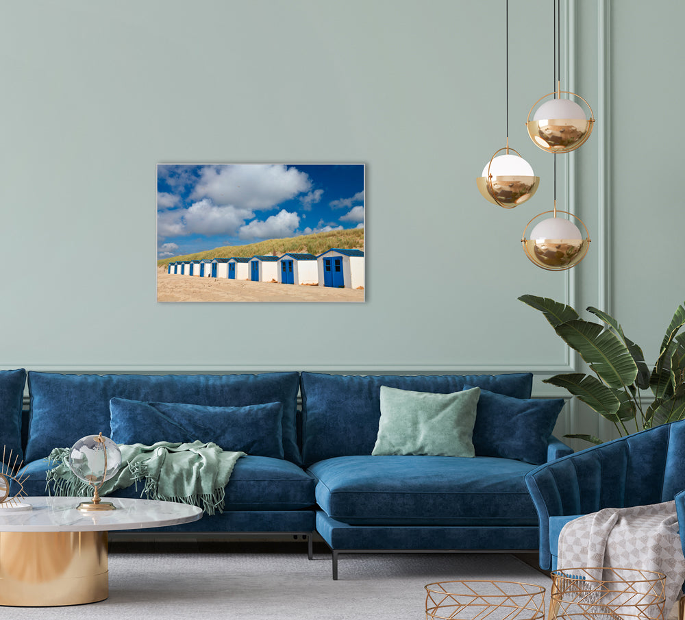 Série de photos et de cadres avec des maisons de plage