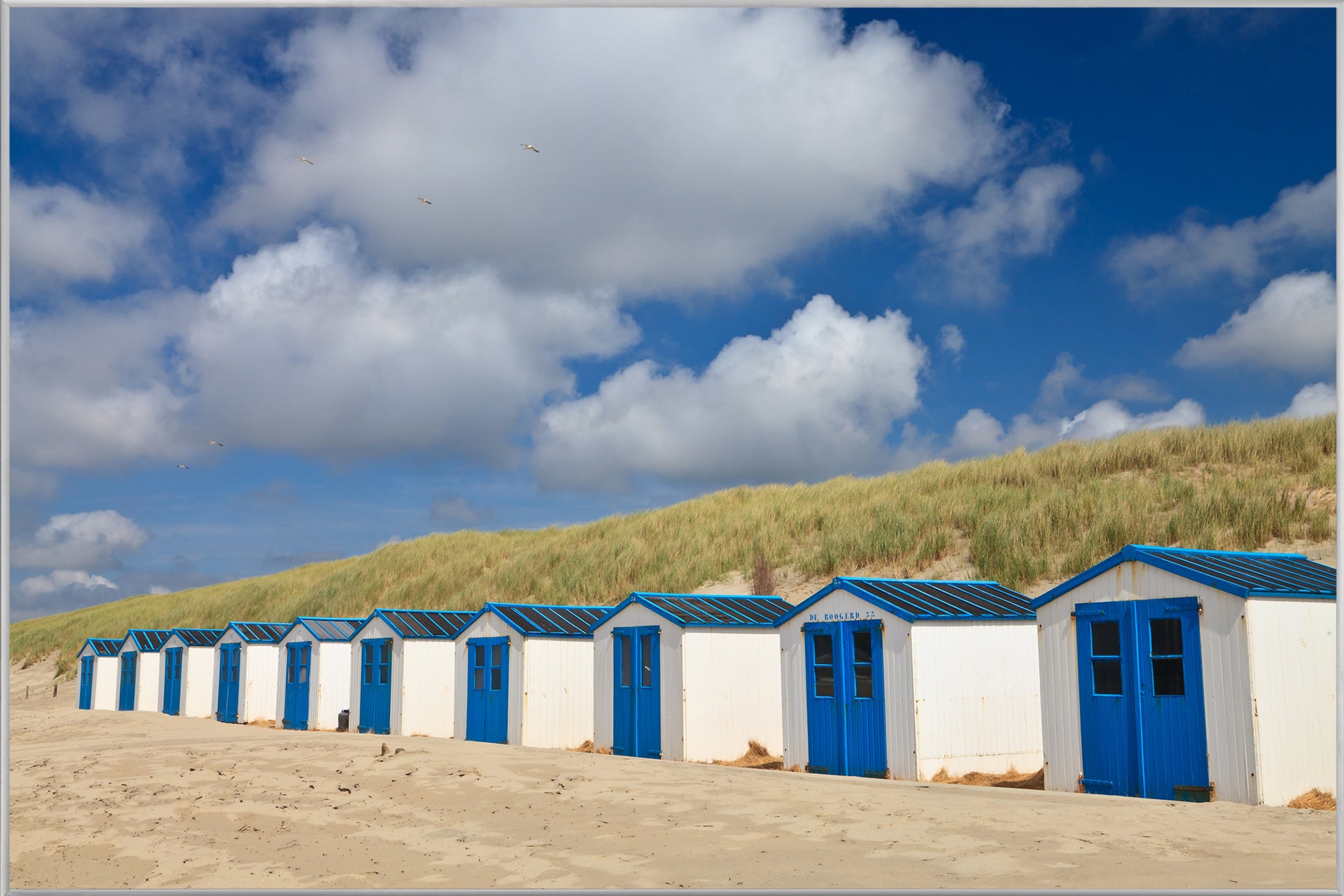 Série de photos et de cadres avec des maisons de plage