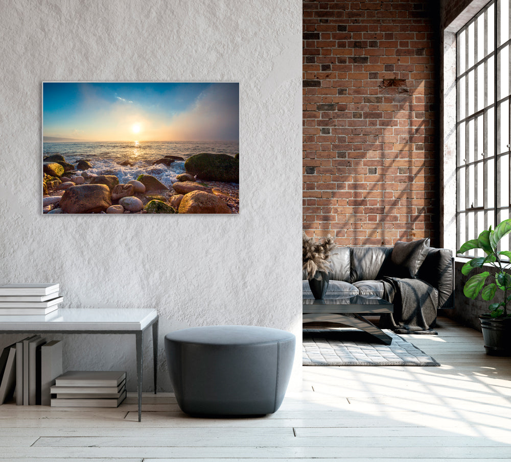 Bild & Rahmen Fels in der Brandung