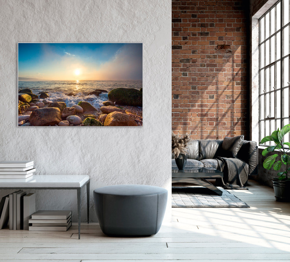 Bild & Rahmen Fels in der Brandung