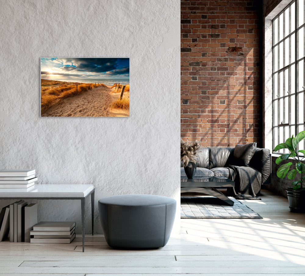 Image et cadre Chemin de sable vers la mer 3