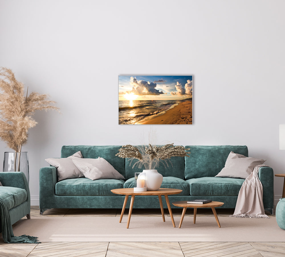 Bild & Rahmen Abendstimmung am Meer