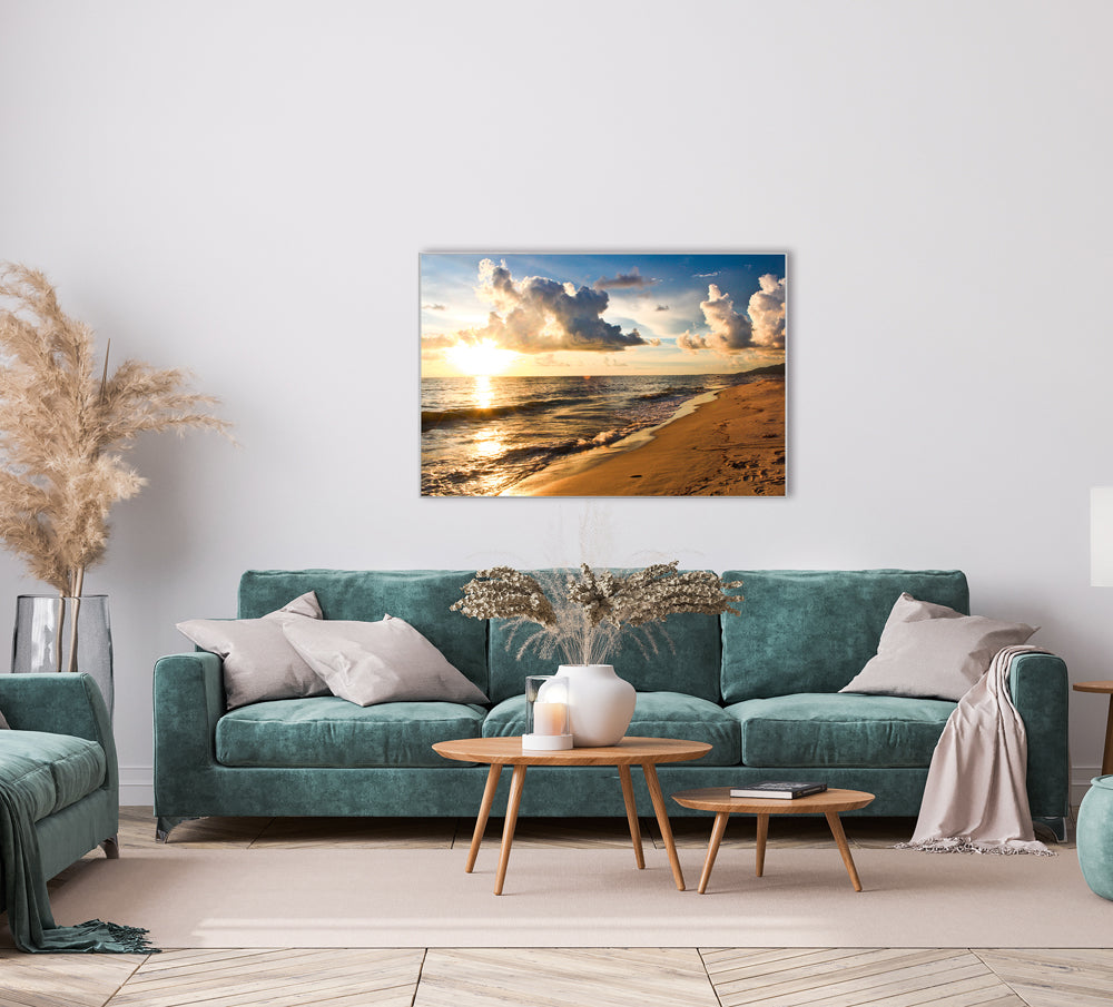 Bild & Rahmen Abendstimmung am Meer