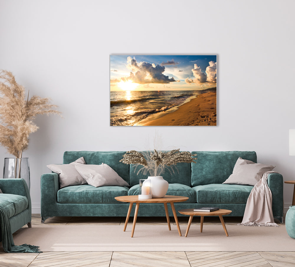 Bild & Rahmen Abendstimmung am Meer