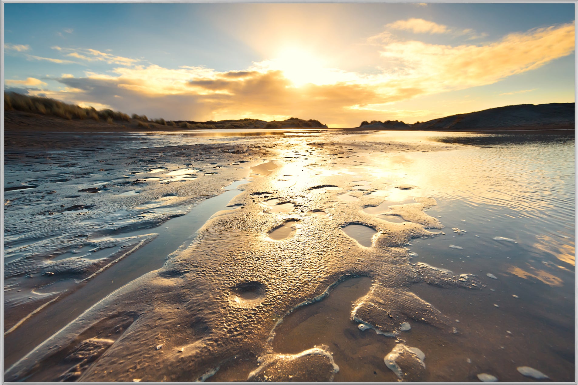 Bild & Rahmen Abendstimmung am Meer 2