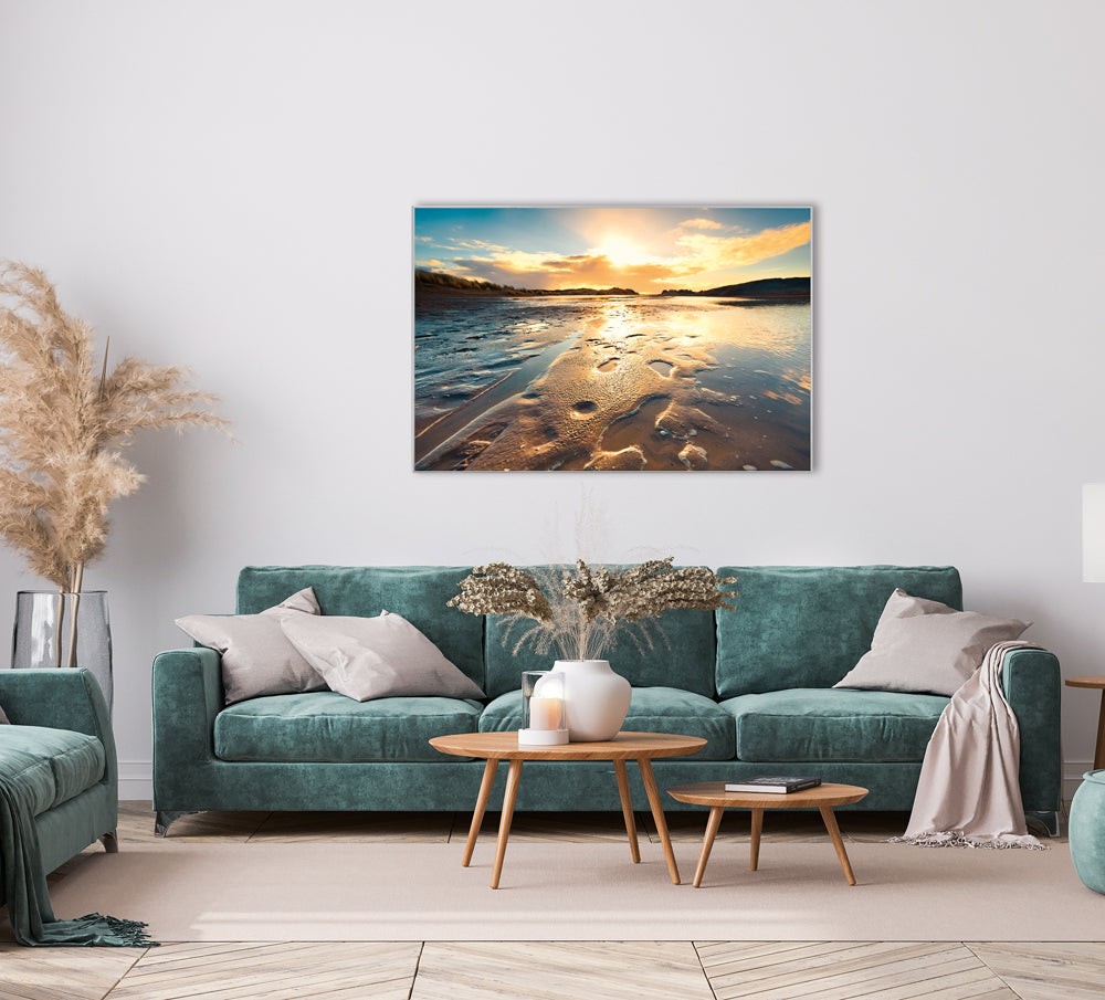 Bild & Rahmen Abendstimmung am Meer