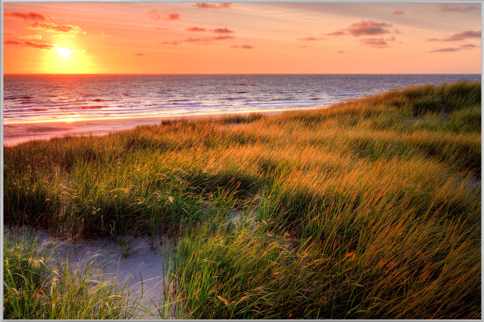Bild & Rahmen Sonnenuntergang am Meer 2