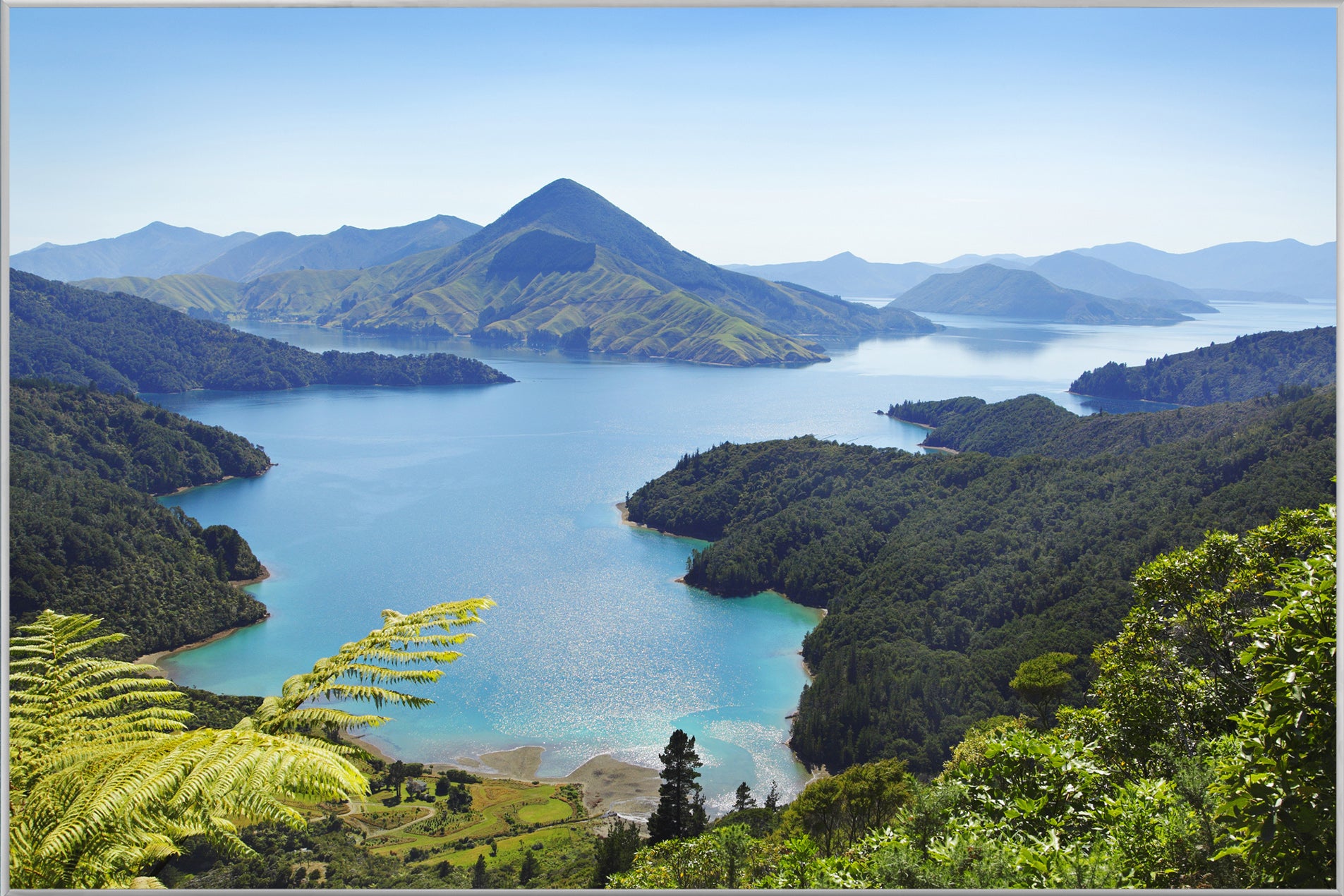 Bild & Rahmen See in den Alpen