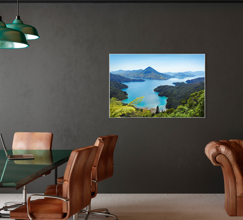 Bild & Rahmen See in den Alpen