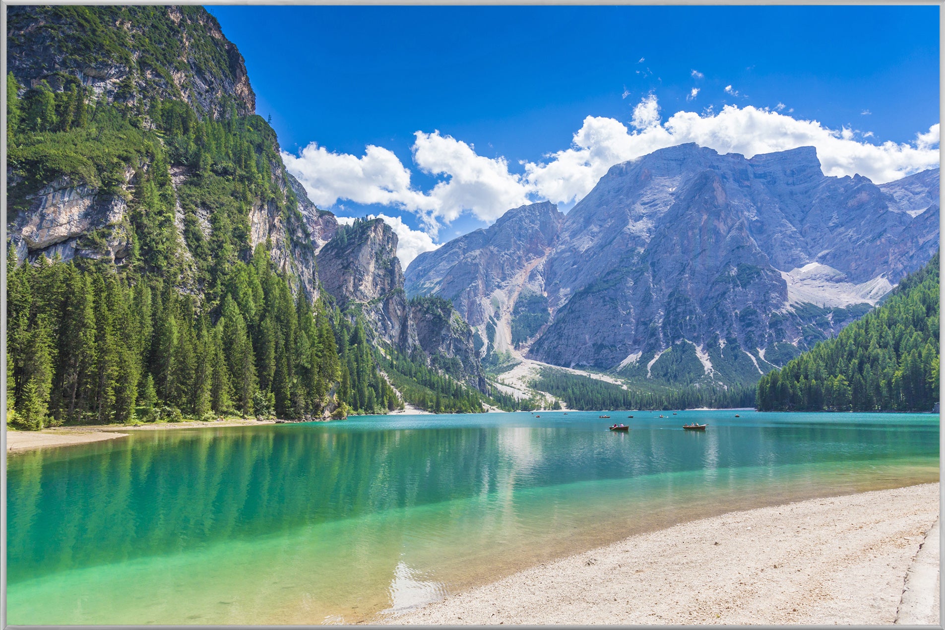 Bild & Rahmen Alpenfluss