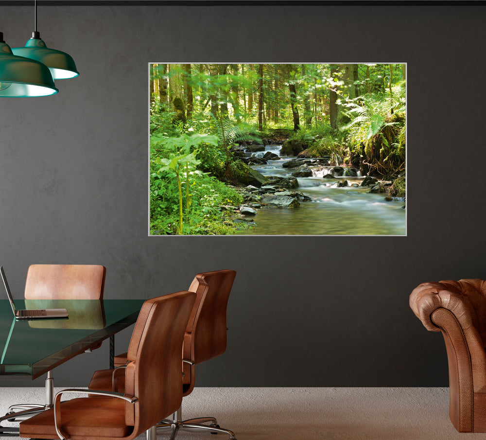 Bild & Rahmen Flußlauf im Wald 1