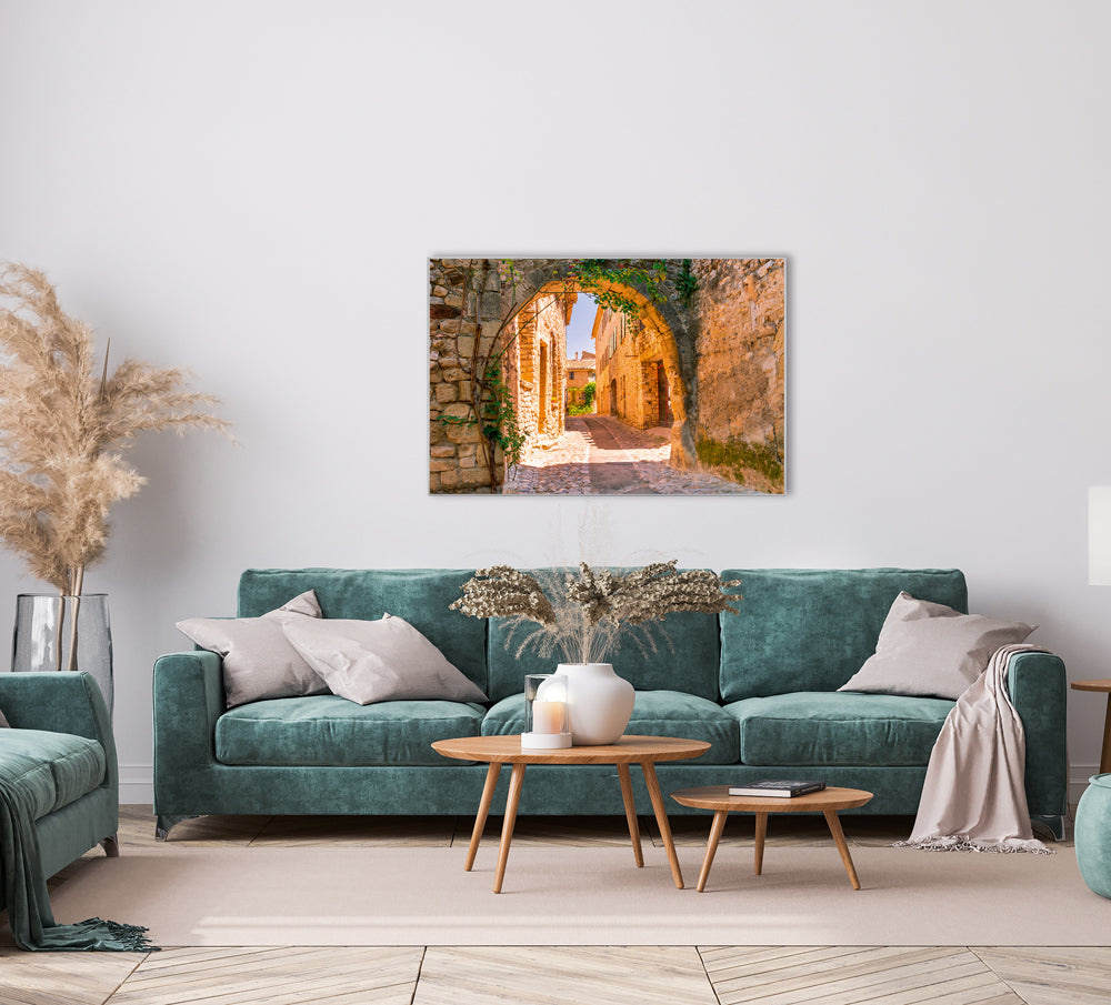 Bild & Rahmen Toskanischer Straßenzug 1