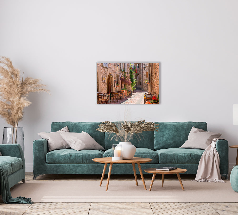 Bild & Rahmen Toskanischer Straßenzug 3