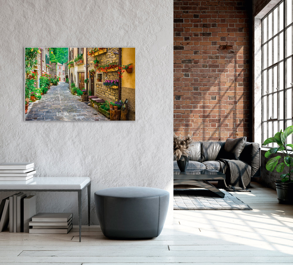 Bild & Rahmen Toskanischer Straßenzug 4