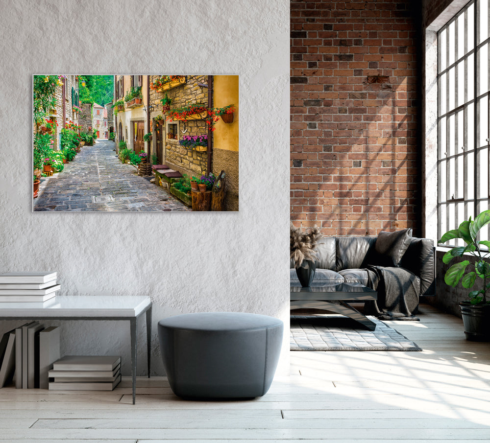 Bild & Rahmen Toskanischer Straßenzug 4
