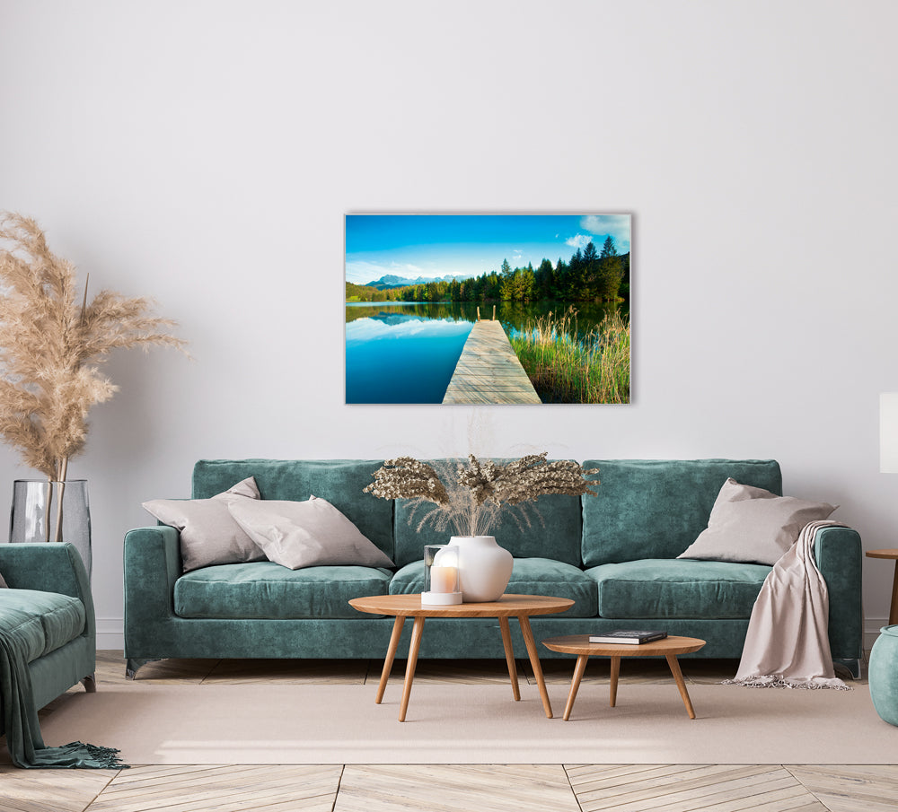 Picture & Frame Pier in Mountain Lake