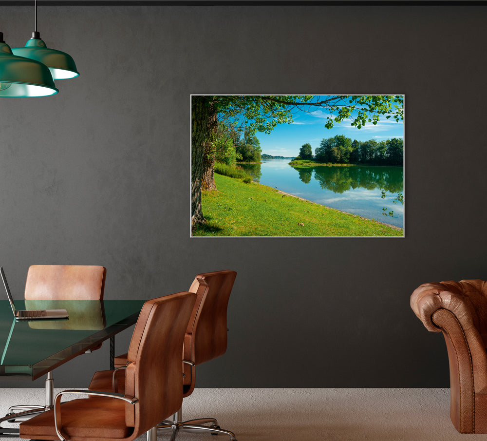 Bild & Rahmen Ruhiger Flußlauf