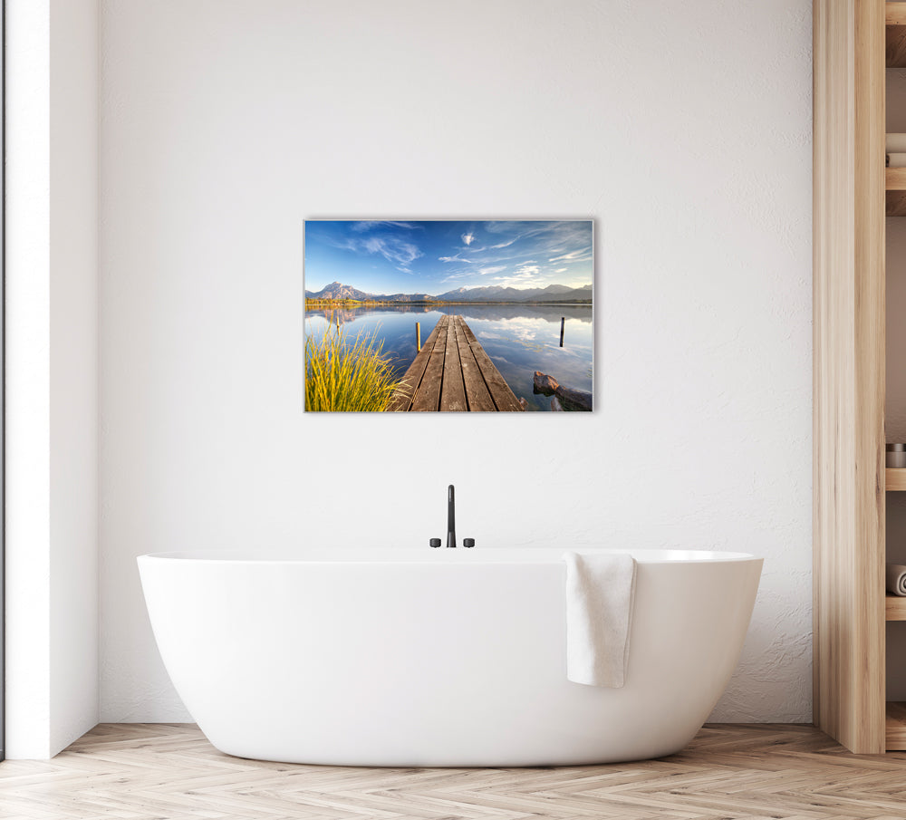Picture & Frame Pier in Mountain Lake